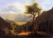 Thomas Cole View in the White Mountains Spain oil painting artist